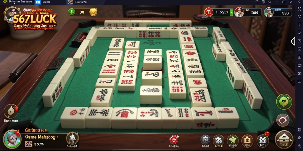 Screenshot gameplay 567LUCK menampilkan keseruan permainan Mahjong.