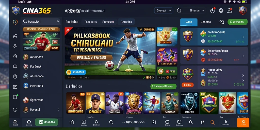 Screenshot utama CINA365 memperlihatkan pengalaman taruhan yang mendebarkan.