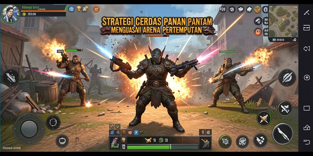Tangkapan layar utama F08 menampilkan aksi pertempuran mendebarkan.