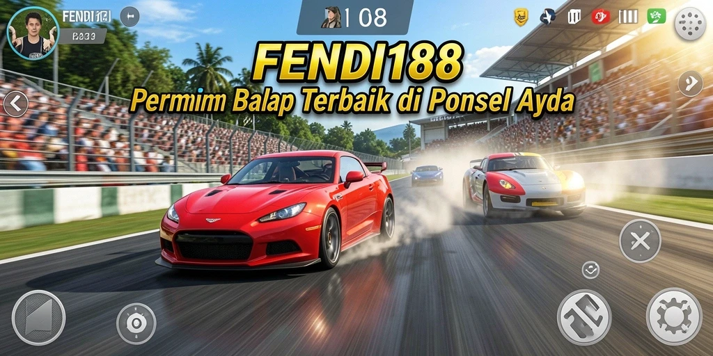 Tampilan gameplay balap yang mendebarkan di FENDI188.