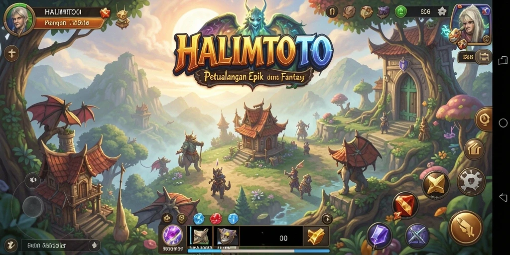 Tangkapan layar gameplay HALIMTOTO menampilkan aksi pertempuran yang mendebarkan.