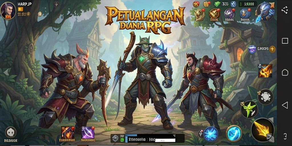 Tangkapan layar utama HARAPJP menunjukkan aksi pertempuran yang intens dan menarik.