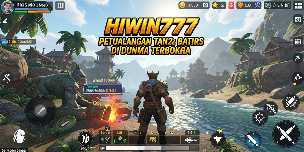 Tampilan gameplay HIWIN777 dalam dunia terbuka yang indah dan interaktif.