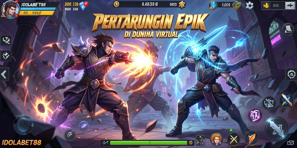 Screenshot gameplay <strong>IDOLABET88</strong> yang mendebarkan dengan aksi pertarungan sengit.