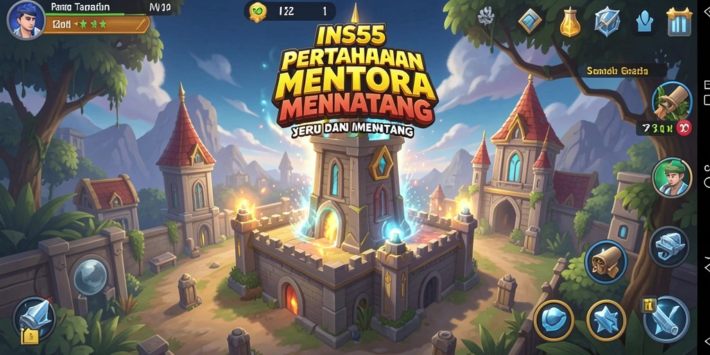 Gameplay menara pertahanan yang intens dan strategis.