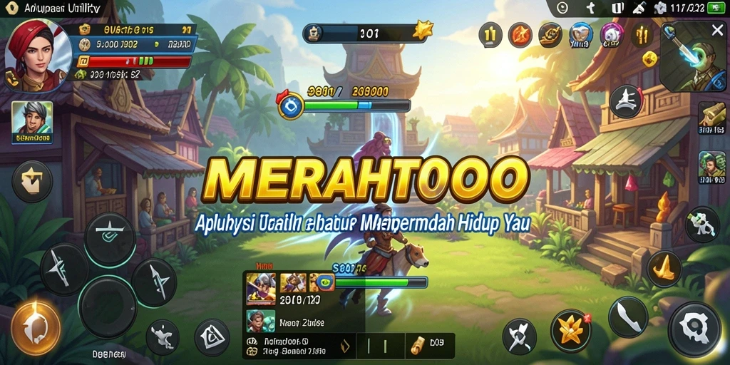 Tampilan utama MERAHTOTO dengan fitur-fitur utama Utility.