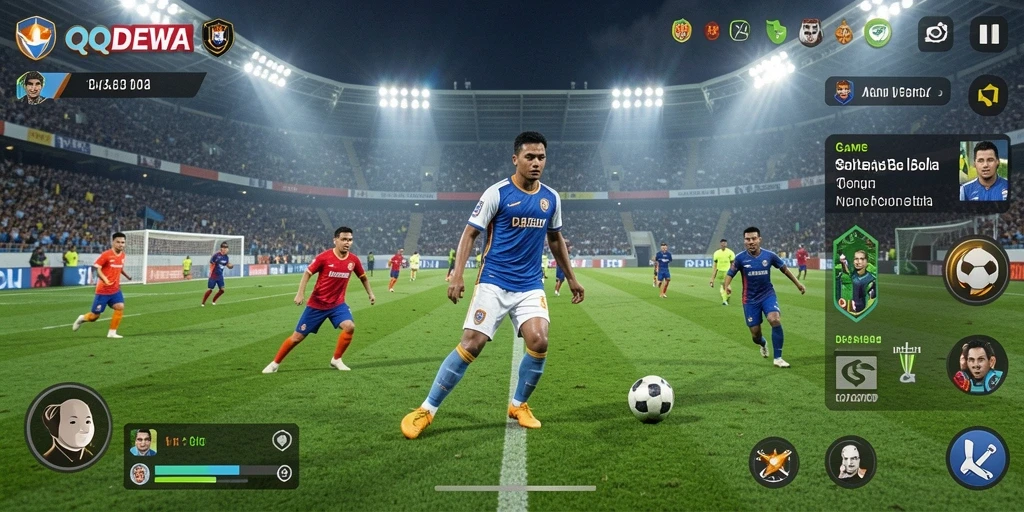 Tampilan gameplay <strong>QQDEWA</strong> yang menegangkan saat pertandingan berlangsung.