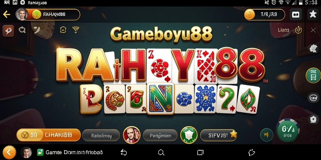 Tampilan gameplay seru dalam permainan Domino RAHAYU88.