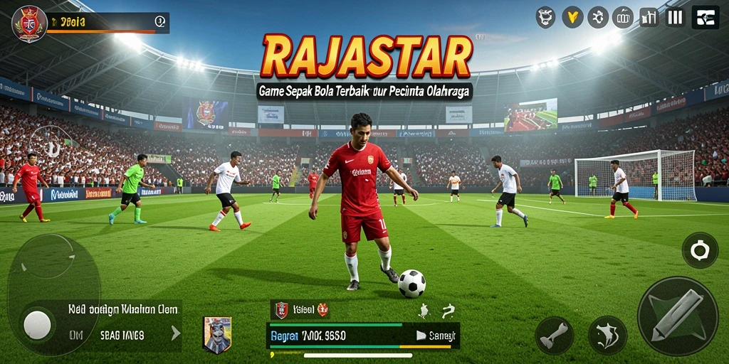 Tampilan seru di lapangan sepak bola RAJASTAR.