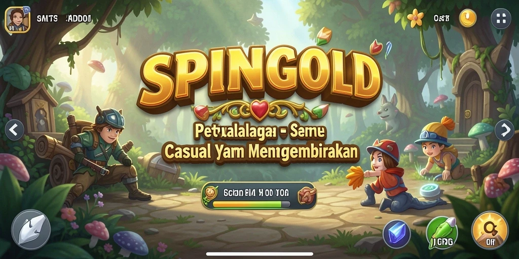 Screenshot gameplay SPINGOLD yang penuh warna dan mengasyikkan.