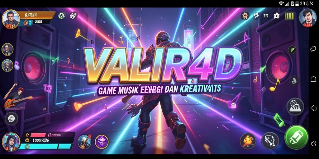 Gameplay VALIR4D menunjukkan tantangan musik yang menarik.