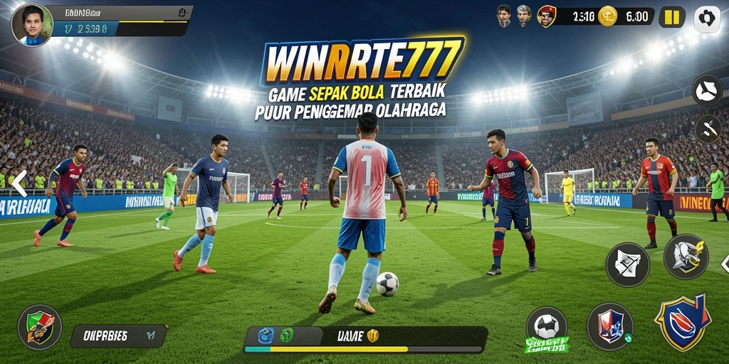 Screenshot gameplay <strong>WINRATE777</strong> yang menampilkan aksi seru di lapangan.